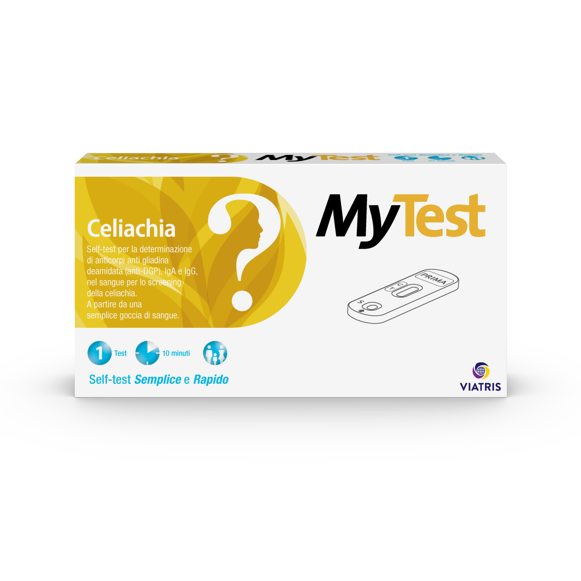 Viatris Ch MyTest - Celiachia Test per Celiachia Semplice e Rapido 1 Pezzo