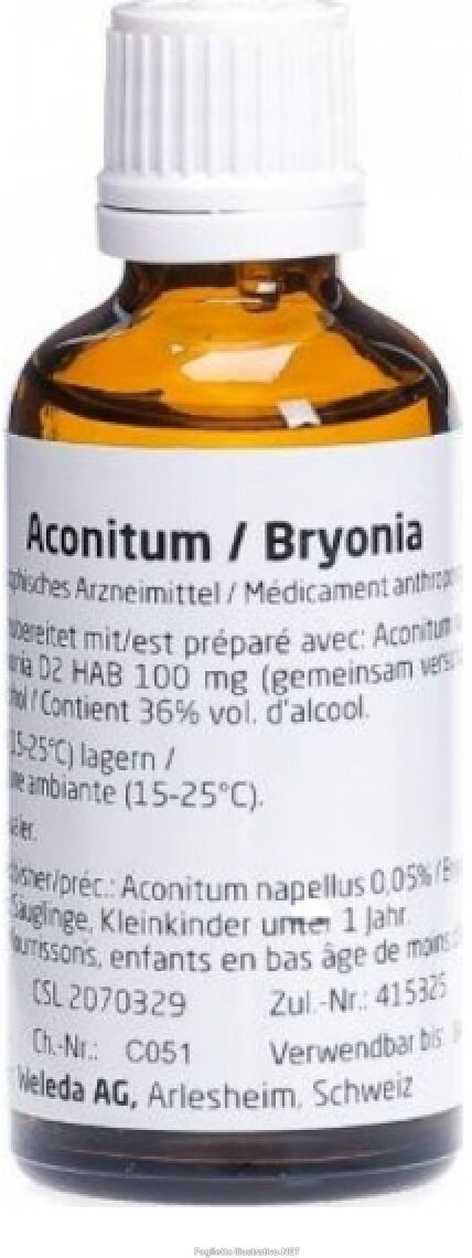 Weleda ACONITUM BRYONIA DIL 20ML WEL - Rimedio Omeopatico per il Benessere Naturale