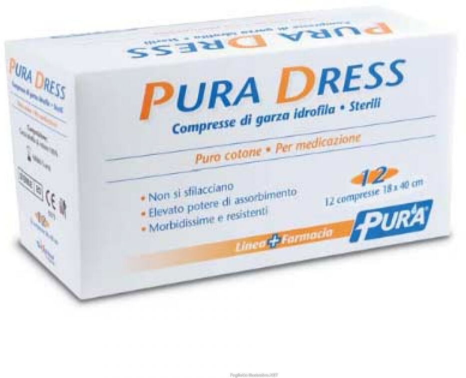 Bsn Medical SIXTEM LIFE Srl Garza Pura Dress 18x40cm - Confezione da 12