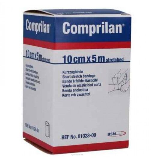 Bsn Medical Benda Compressiva Comprilan Estendibilità Bassa 5mx10cm - Compressione Forte per Insufficienze Venose e Linfatiche