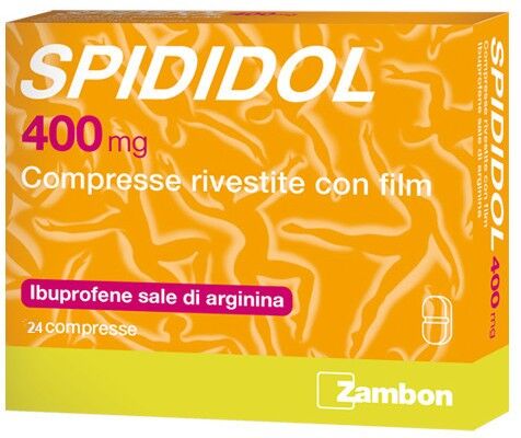 Zambon Spiridol 400mg - 24 Compresse Rivestite con Film e Granulato Orale Gusto Albicocca - Antinfiammatorio e Analgesico