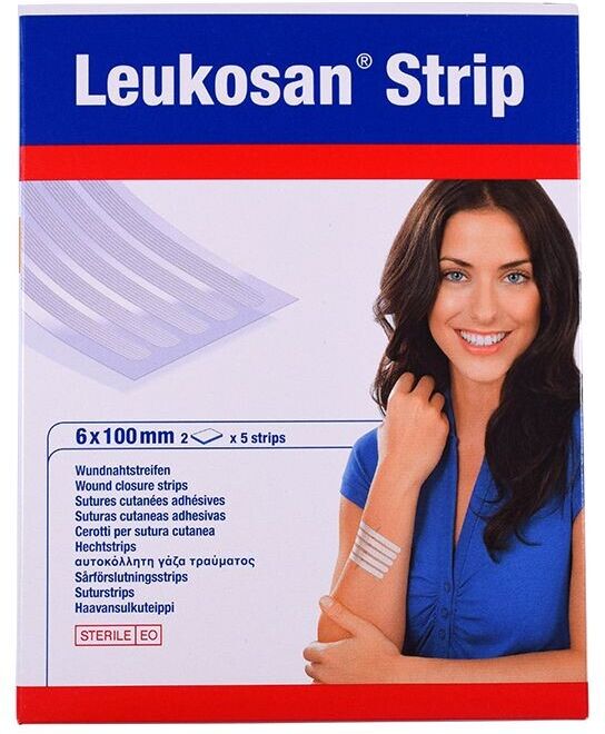 Bsn Medical Leukosan - Strip cerotti per sutura cutanea 6x100mm 10 pz.