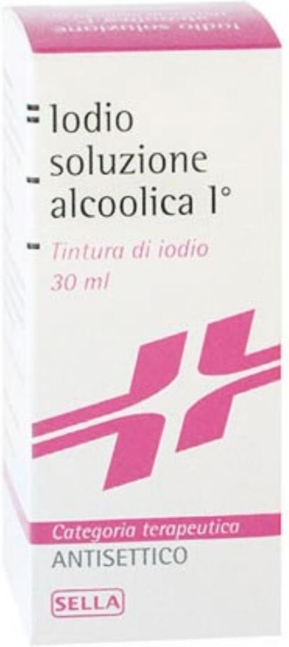 Sella Srl Iodio Sella 7%/5% Soluzione Cutanea Alcoolica 30ml - Antisettico per la Disinfezione della Cute