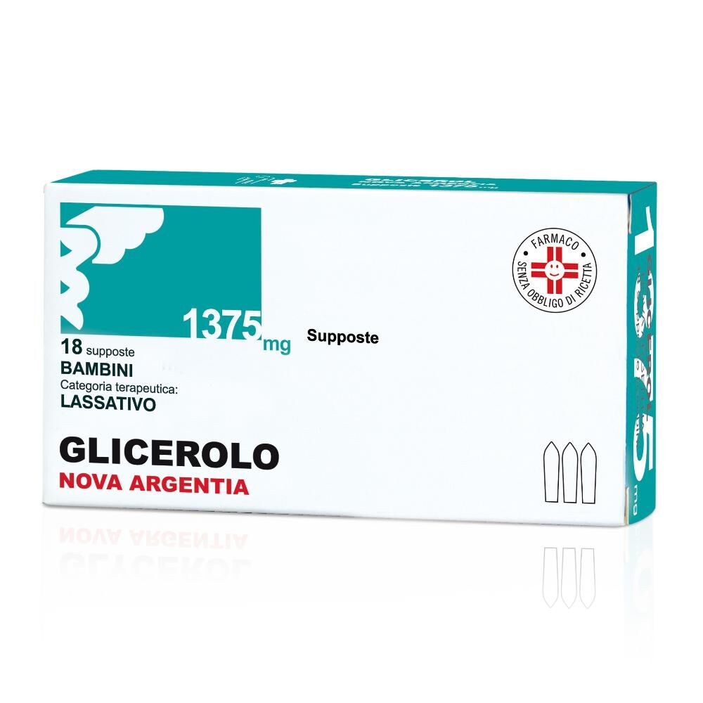 Nova Argentia Glicerolo Bambini 18 Supposte Evacuanti da 1375mg