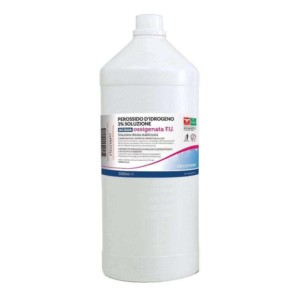 Nova Argentia Perossido D'idrogeno 3% Soluzione 10 Volumi Fu 1000ml