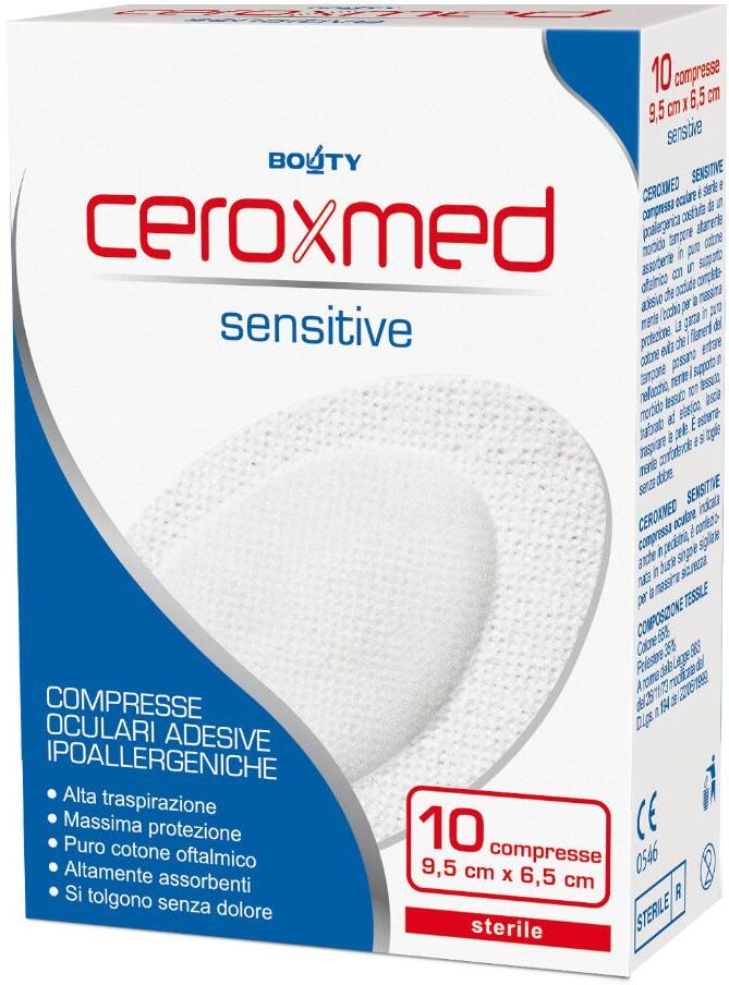 Nova Argentia Ceroxmed Compresse Oculari Sensitive 9,5cmx6,5cm 10 Pezzi - Comprese per Occhi Sensibili