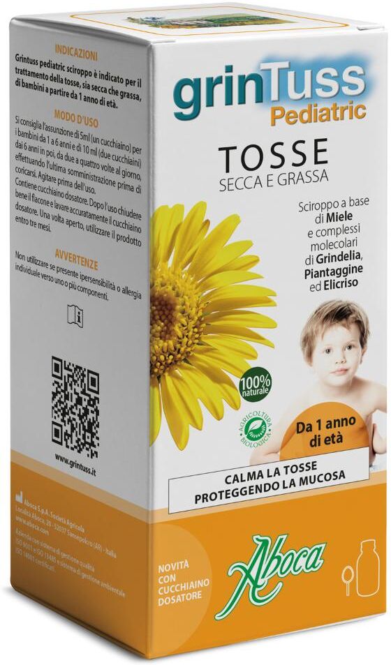 Aboca Spa Societa' Agricola GrinTuss Pediatric - Sciroppo Tosse 180g