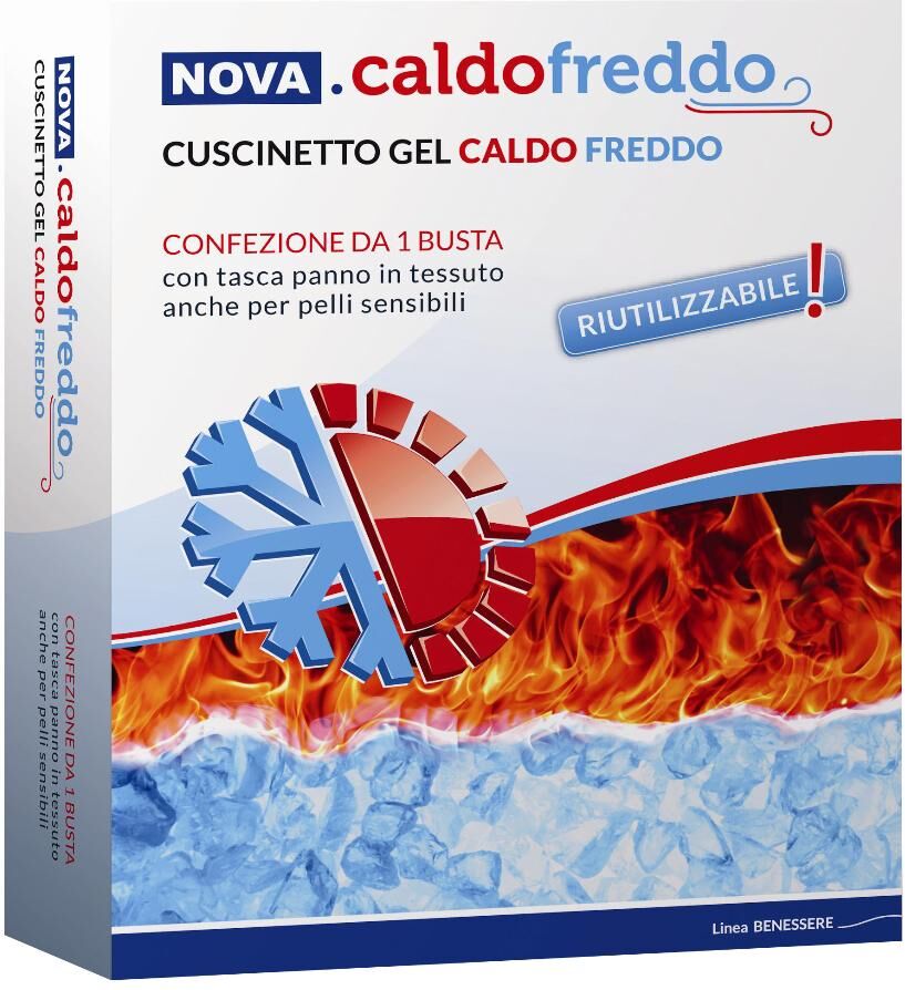 Nova Argentia Nova Caldo Freddo Cuscinetto Gel 1 Busta - Compressa Rinfrescante per Dolore e Gonfiore