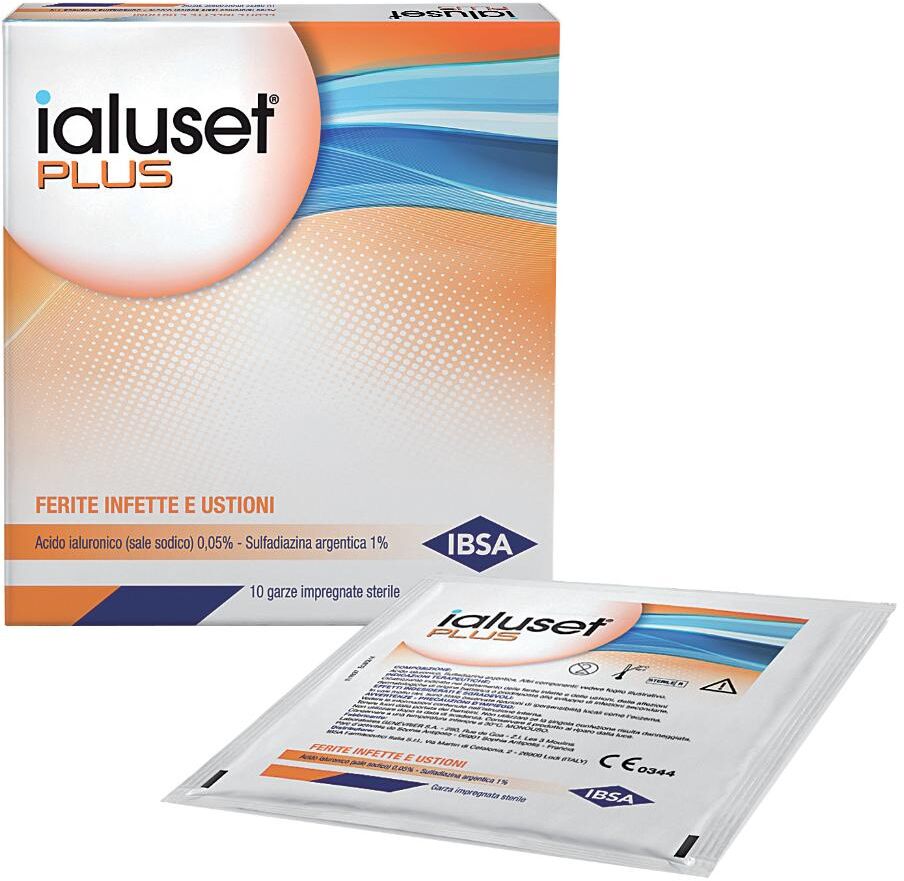 Ibsa Farmaceutici Italia Srl IALUSET Plus Garza 10x10 10pz