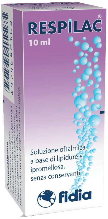 Fidia Farmaceutici Spa Soluzione Oftalmica Respilac 10ml - Lubrificante Oculare senza Conservanti