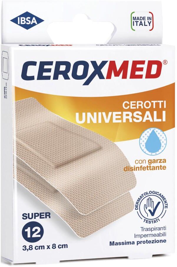 Nova Argentia Ceroxmed Cerotti Universali Super 12 Pezzi - Protezione Massima per Ferite