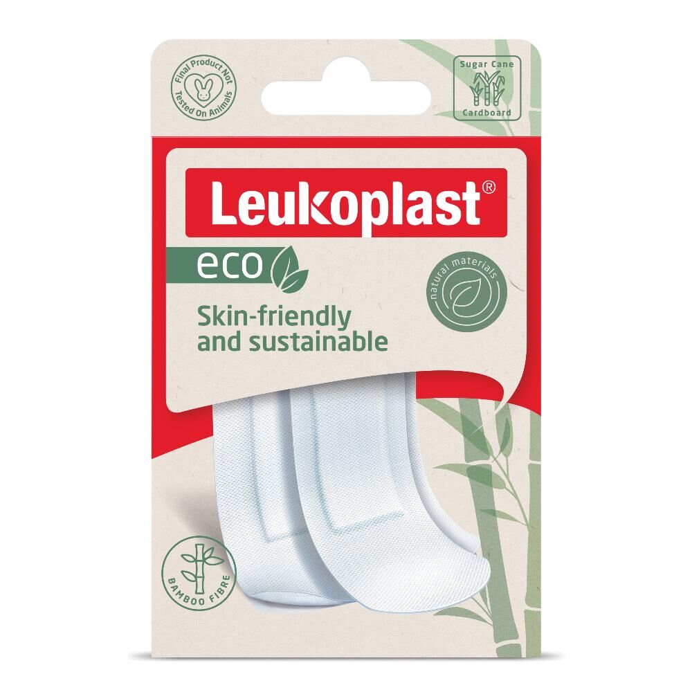 Essity Italy Spa Leukoplast Cerotto Eco Strips 20 Pezzi Assortiti - Cure Naturali con Materiali Sostenibili