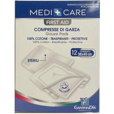 Gammadis Farmaceutici Srl Garza di Cotone 36x40cm - Garza di Primo Soccorso Gammadis Farmaceutici Srl Garza di Cotone 36x40cm - Garza di Primo Soccorso