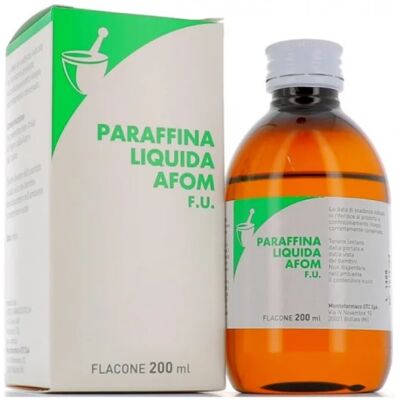 Montefarmaco OTC SpA Paraffina Liquida AFOM FU - Parafina, 200ml Montefarmaco OTC SpA Paraffina Liquida AFOM FU - Parafina, 200ml