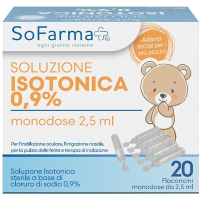 SO.FARMA.MORRA SpA SOLUZ SALINA 0,9% 20FL 2,5ML SF+ SO.FARMA.MORRA SpA SOLUZ SALINA 0,9% 20FL 2,5ML SF+