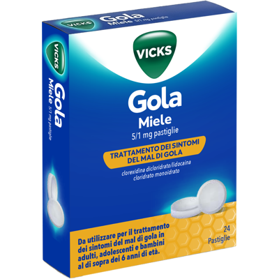 PROCTER & GAMBLE SRL VICKS GOLA*24PAST 5+1MG MIELE PROCTER & GAMBLE SRL VICKS GOLA*24PAST 5+1MG MIELE