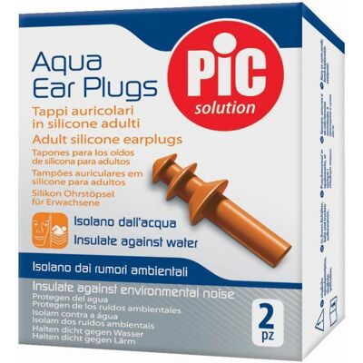 Pic Solution per adulti tappi auricolari in silicone Aqua - Tappi Pic Solution per adulti tappi auricolari in silicone Aqua - Tappi