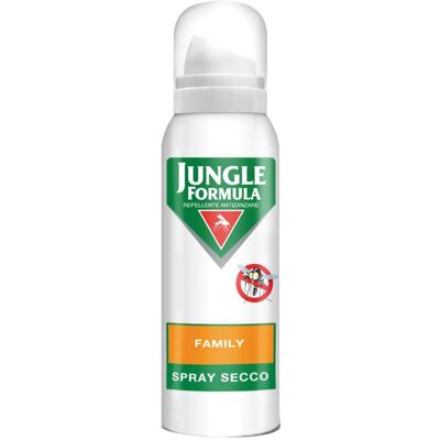 PERRIGO ITALIA Srl Jungle Formula Family Spray Secco Anti-Zanzare 125ml, Protezione Duratura per Tutta la Famiglia PERRIGO ITALIA Srl Jungle Formula Family Spray Secco Anti-Zanzare 125ml, Protezione Duratura per Tutta la Famiglia