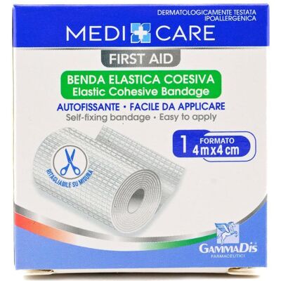 Gammadis Farmaceutici Srl - GammaDis - Benda Autoadesiva Elastica - Benda di Primo Soccorso Gammadis Farmaceutici Srl - GammaDis - Benda Autoadesiva Elastica - Benda di Primo Soccorso