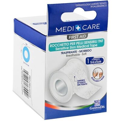 Gammadis Farmaceutici Srl Rotolo di Tessuto Bianco 500x5cm - Non tessuto resistente Gammadis Farmaceutici Srl Rotolo di Tessuto Bianco 500x5cm - Non tessuto resistente