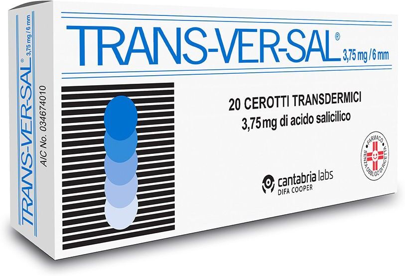 Difa Cooper Spa Transversal, 3,75 Mg/6 mm Cerotti Transdermici, 20 Cerotti 1 Difa Cooper Spa Transversal, 3,75 Mg/6 mm Cerotti Transdermici, 20 Cerotti