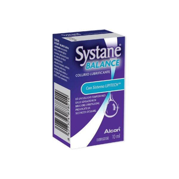 giuliani spa systane - balance collirio lubrificante 10ml - per occhi secchi e sintomi di blefarite