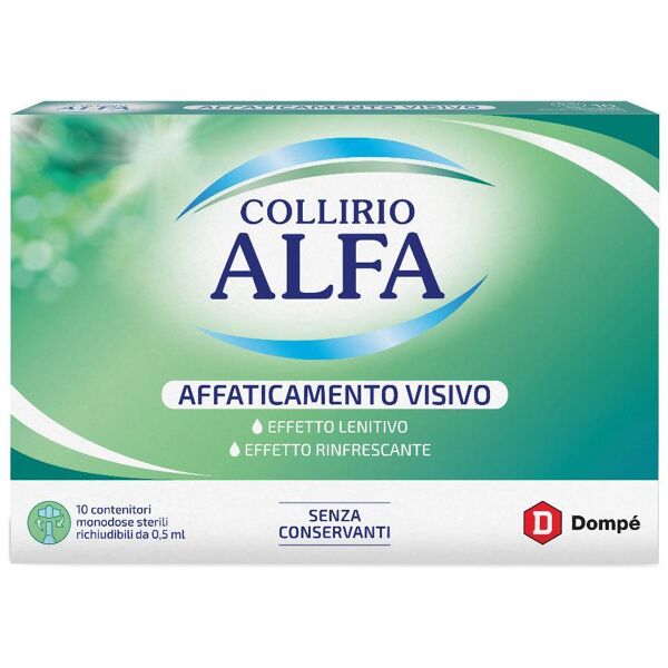 dompe' farmaceutici spa alfa collirio affatic.visivo 10x0,5ml