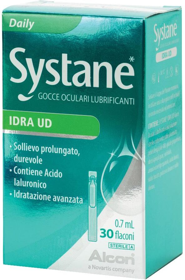 giuliani spa systane - idra ud gocce oculari lubrificanti 30 flaconcini da 0,7ml - idratazione intensa per occhi secchi