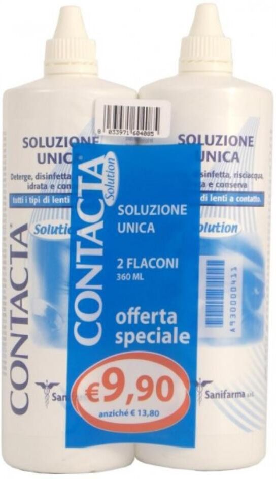 fidia healthcare srl soluzione per lenti a contatto contacta 2 pezzi 360 ml