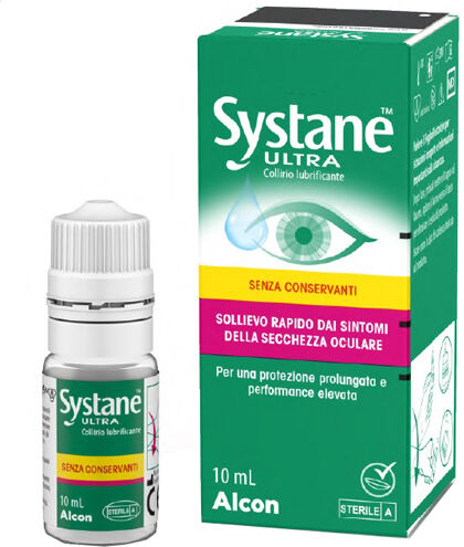 Giuliani Spa Systane - Ultra Collirio Lubrificante Senza Conservanti 10ml - Idratazione Intensa per Occhi Sensibili