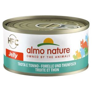 Almo Nature Spa Almo Nature Jelly Trota e Tonno Cibo Umido per Gatti Adulti Lattina da 70g - Gusto Marino per il tuo Felino