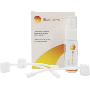 Bioservice Srl Bioenervet Spray 15ml - Trattamento e Coadiuvante Protettivo per Lesioni Cutanee Esposte