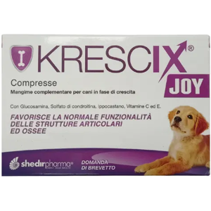 Shedir Pharma Srl Unipersonale Krescix Joy Mangime Complementare per Cani in Fase di Crescita 90 Compresse - Sostegno Nutrizionale Essenziale per lo Sviluppo del Tuo Cucciolo