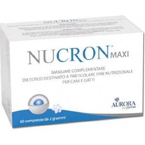 Aurora Biofarma Srl Nucron Maxi Mangime Complementare Dietetico per Cani e Gatti 60 Compresse - Integratore Nutrizionale per Animali Domestici