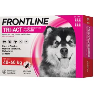 Boehringer Ing.Anim.H.It.Spa Frontline Tri-Act Antiparassitario per Cani 6 Pipette 6ml 40-60Kg - Protezione Efficace da Zecche, Pulci e Parassiti