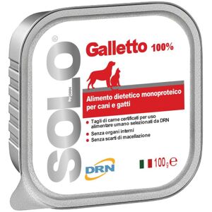 Nextmune Italy Srl Solo Galletto 100% - Cani e Gatti - 100g - Alimento Naturale per Animali