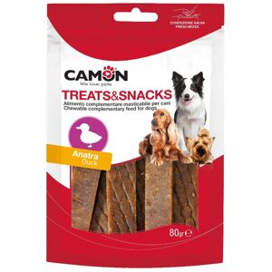 Camon Spa Treats&Snacks Barrette di Anatra 80g - 14 Pezzi - Snack per Cani