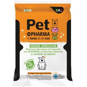 Diva International Srl Pet In Pharma Salviette Orecchie Cani 30 Pezzi - Pulizia Efficace delle Orecchie del Tuo Cane