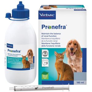 Virbac Srl Pronefra Mangime Complementare per Cani e Gatti - Supporto per la Funzionalità Renale - 180ml