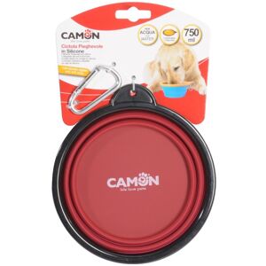 Camon Spa Ciotola Pieghevole in Silicone M 750ml - Ideale per Cani e Gatti