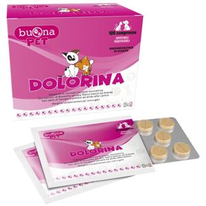 Buona Spa Societa' Benefit Dolorina 100 Compresse Appetibili Masticabili per Cani e Gatti - Integratore per il Benessere