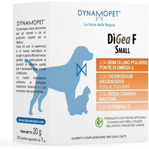 Dynamopet Srl Digea F Small Integratore per Cani e Gatti 20 Bustine da 1g - Supporto Digestivo di Qualità