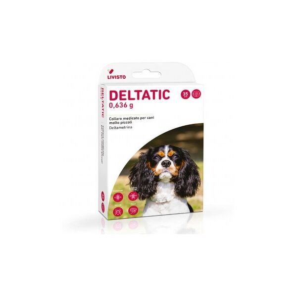 vetpharma animal health s.l. deltatic 2 collari medicati 35cm per cani di taglia molto piccola - protezione antiparassitaria duratura