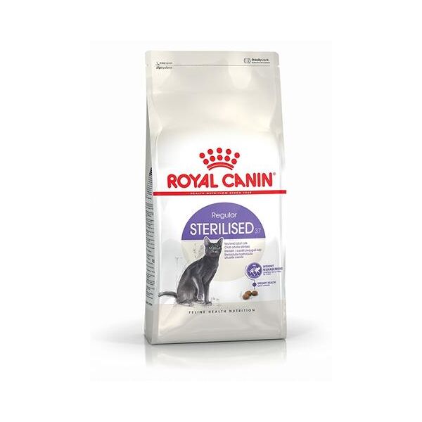 royal canin italia spa royal canin feline regular sterilised 37, crocchette per gatti, sacco da 4kg - alimentazione per gatti sterilizzati