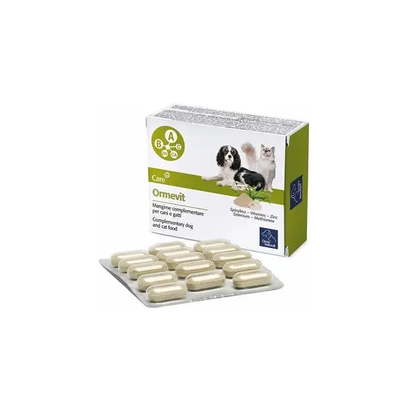 camon spa ormevit mangime complementare per cani e gatti 60 compresse - integratore multivitaminico per animali domestici