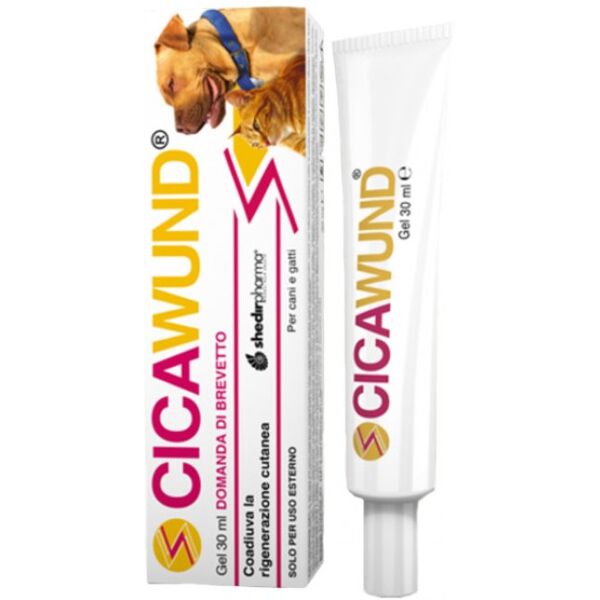 shedir pharma cicawund gel per ferite per cani e gatti 30ml - cura rapida e sicura per graffi e lesioni cutanee