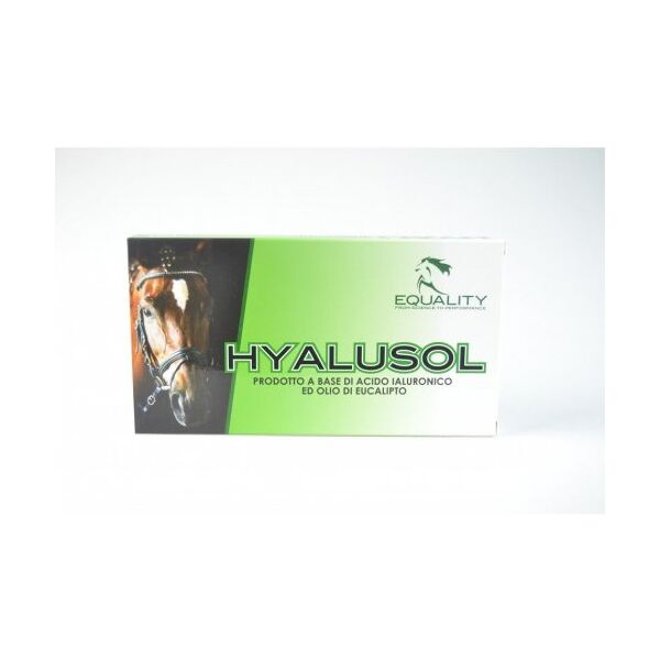 equality srl hyalusol aerosol ambientale per equini 10 flaconi monodose da 8ml - idratante per l'ambiente dei cavalli