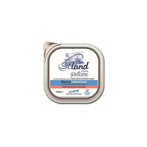 aurora biofarma srl siland nucrointestinal gusto salmone con riso - cibo umido per cani adulti - lattina da 300g