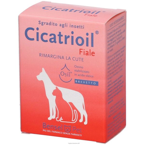 bensel pharma srl cicatrioil fiale sgradito agli insetti 5 fiale da 5ml - repellente naturale per cani e gatti