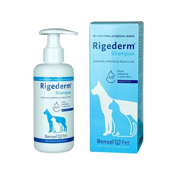 bensel pharma rigederm shampoo per pelo e cute di cani e gatti 200ml - idratazione e cura